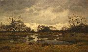 Alphonse Asselbergs Un jour de mars a la mare aux fees. Fontainebleau 1876 - Maartse dag aan de feeenplas oil painting on canvas